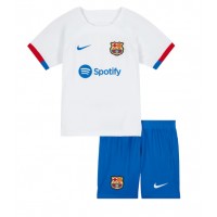 Otroški Nogometni dresi Barcelona Gostujoči 2023-24 Kratek Rokav (+ Kratke hlače)